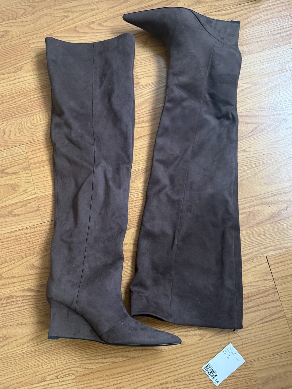 OTK Wedge Boots